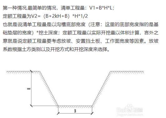 挖基坑放坡计算公式