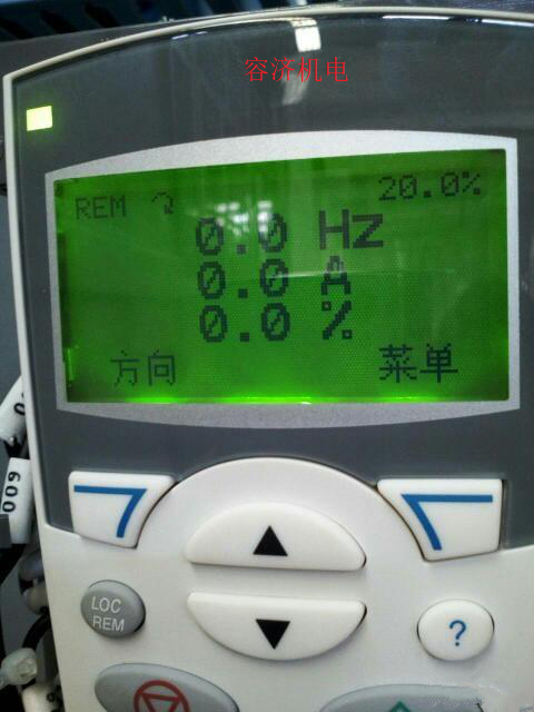 abb变频器面板现实百分比