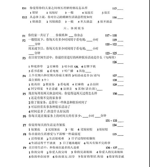 男朋友问卷调查报告
