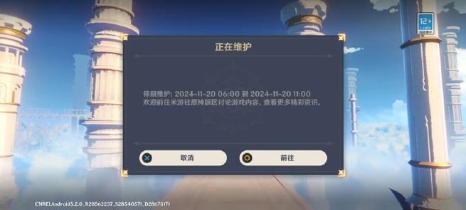 手机原神卡在检查更新中
