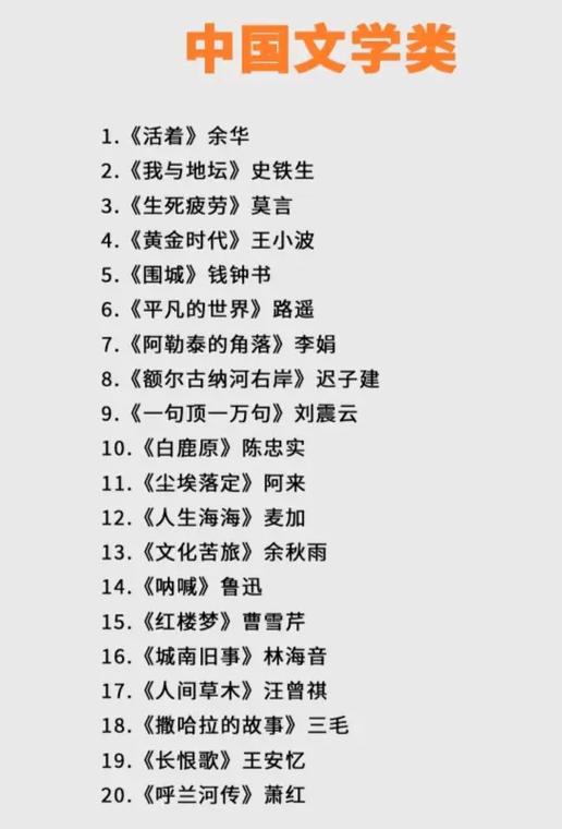 国内经典好书100本推荐