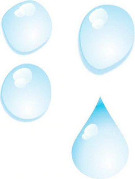 水滴的颜色