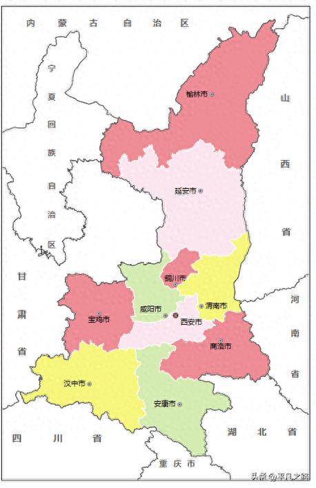 中陕西地图电子版pdf