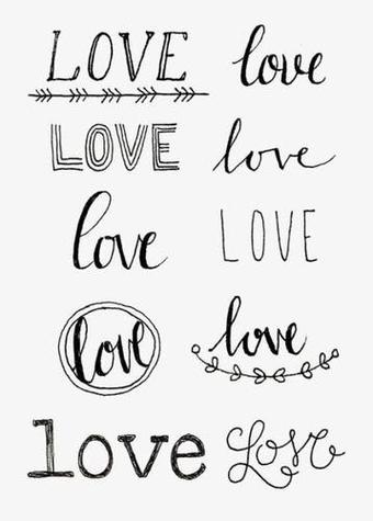 love字母画