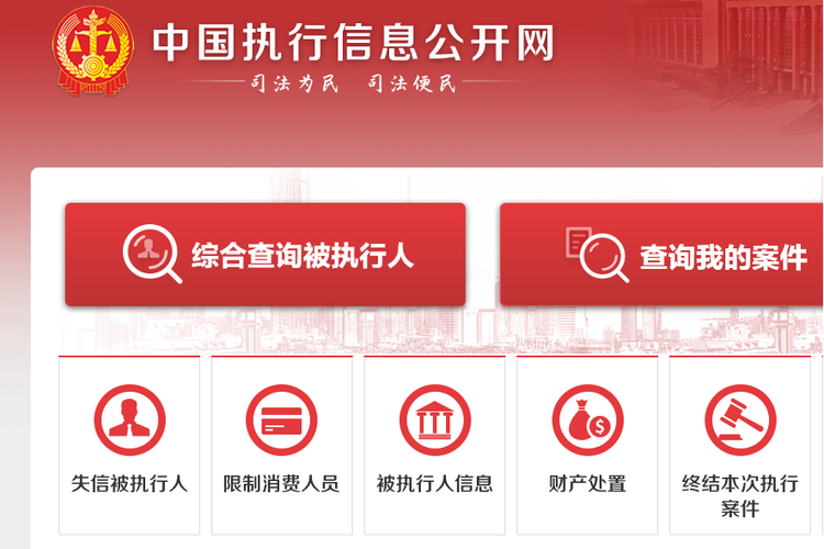 中国公开执行信息公开网