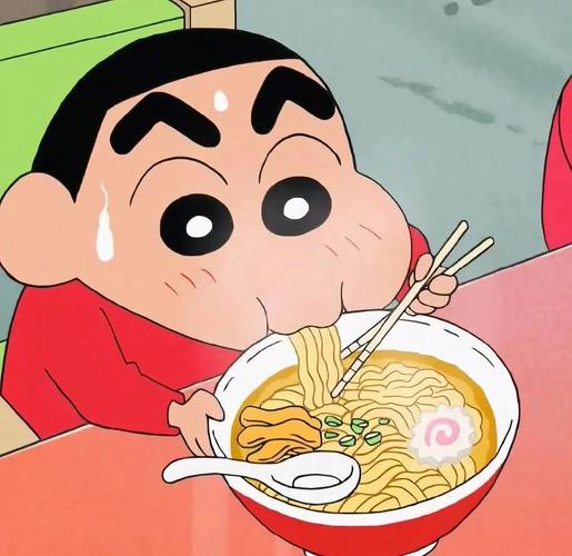 蜡笔小新吃面头像
