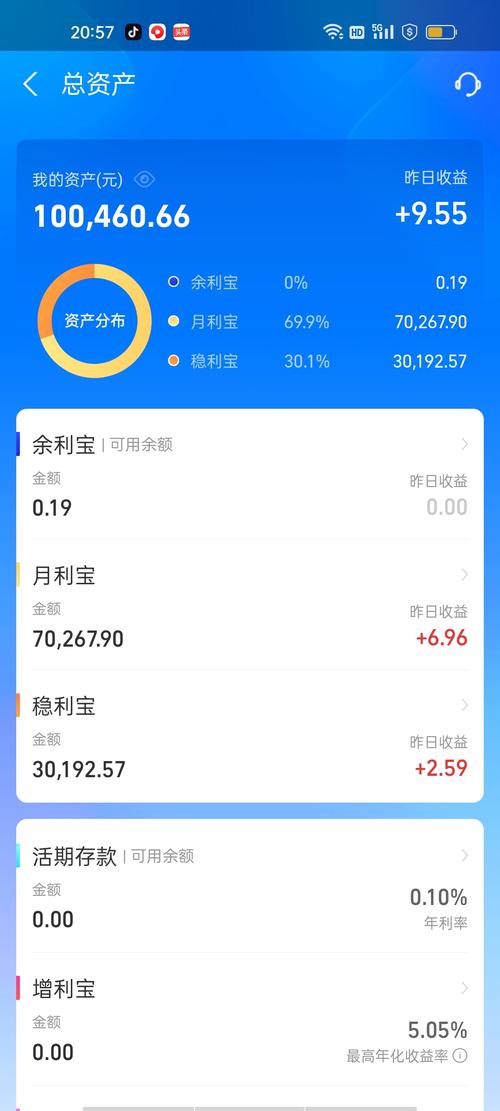 二十万放余额宝一天多少