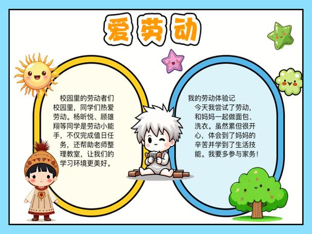 1～3年级劳动手抄报简单又漂亮