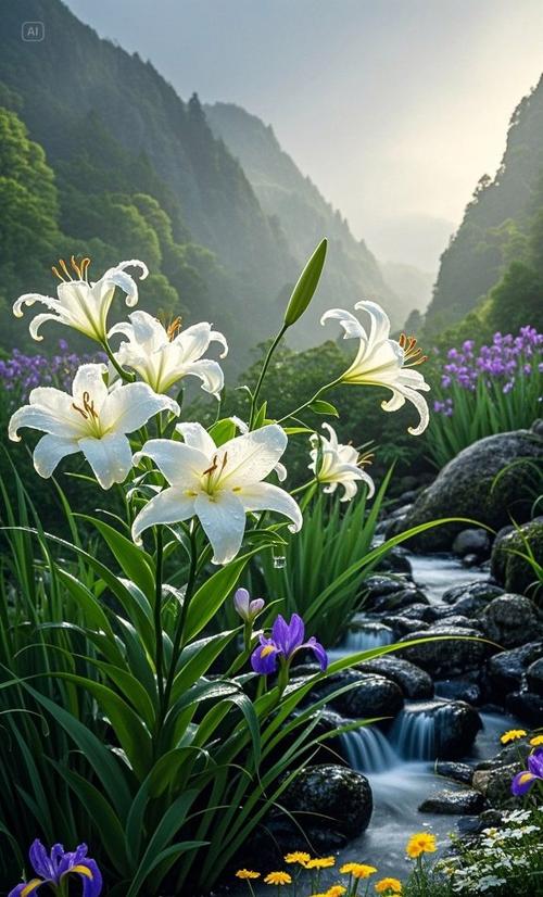 百合花的图片