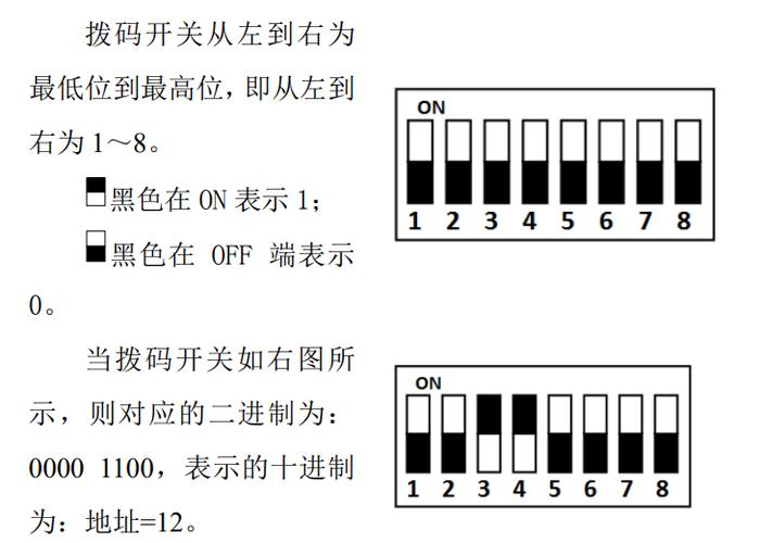 步进电机8位拨码开关