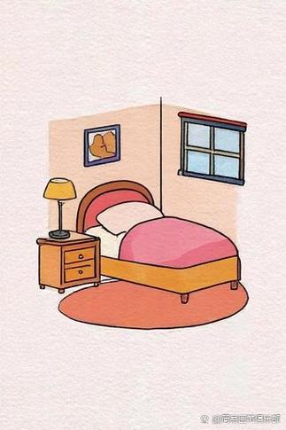漂亮的房间卧室绘画
