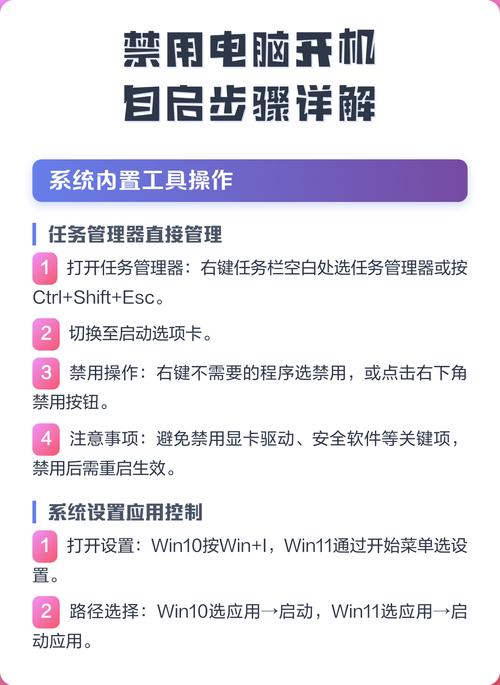 怎么禁用开机自启软件