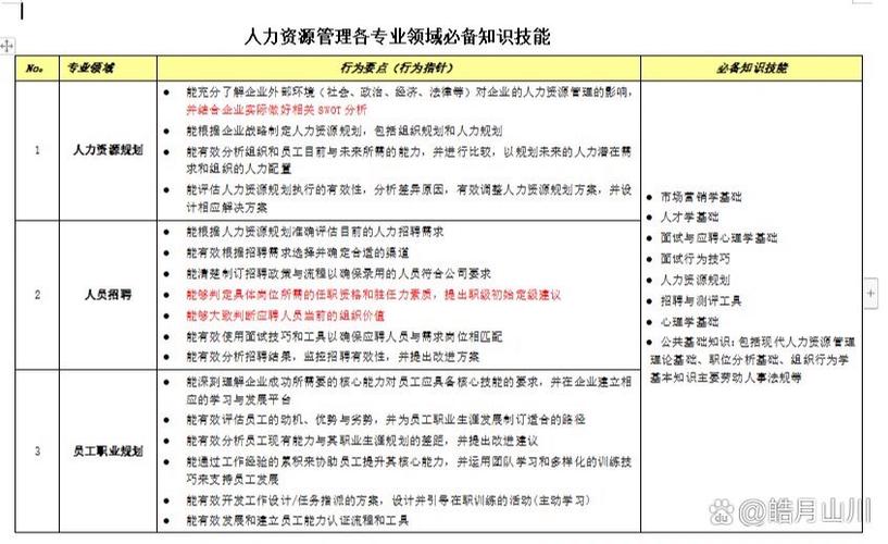 专业知识技能20个