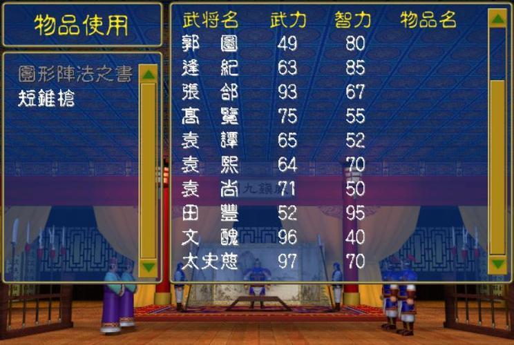 三国群英传1武将排名