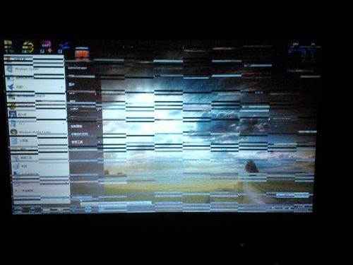 thinkpad屏幕一闪一闪