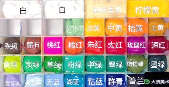 颜料调色