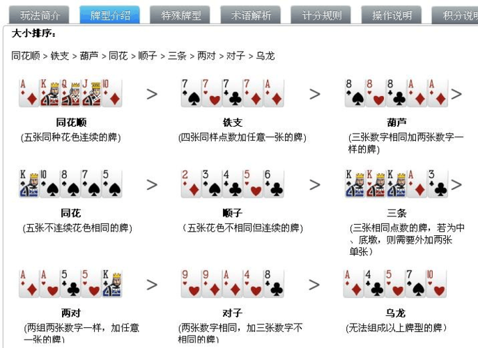 十三张牌的玩法规则
