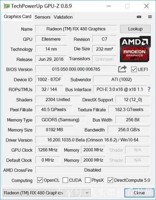 rx470和rx480差多少