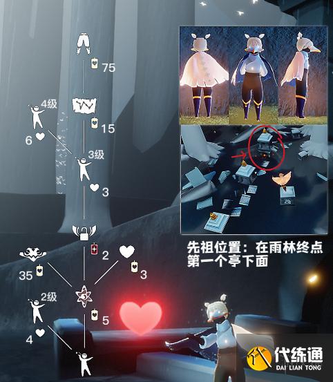 光遇飞吻先祖位置