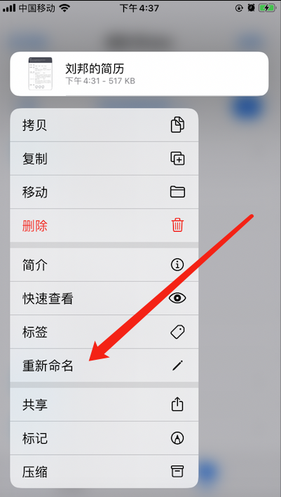 苹果主屏幕重命名