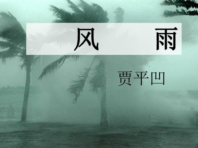 风雨贾平凹读后感