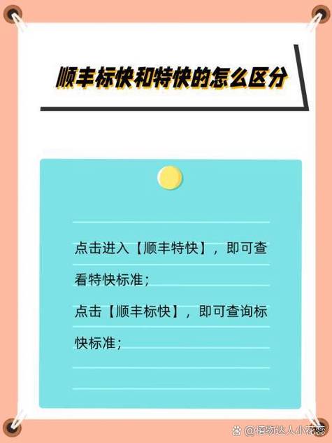 怎么看是顺丰特快还是标快