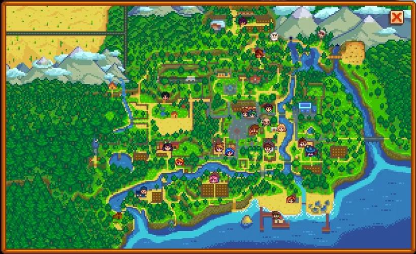 stardew valley地图