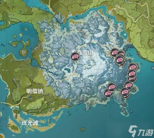 原神雪山冰块位置