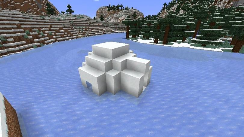 我的世界冰雪小屋建造