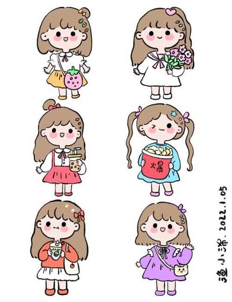 小少女怎么画