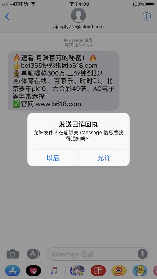 苹果的发送已读回执是啥意思