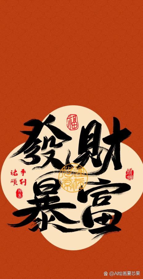 暴富发财图片壁纸