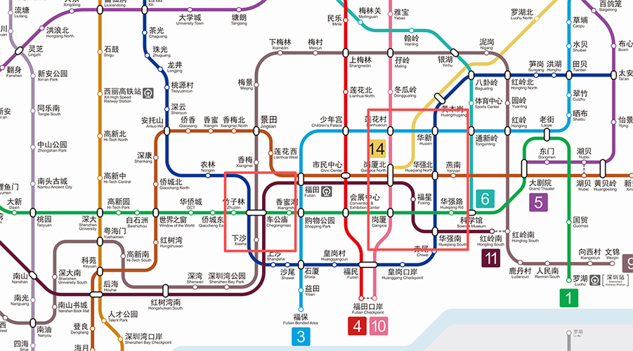 深圳线路图地铁