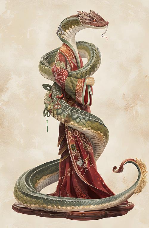 蛇古风图片