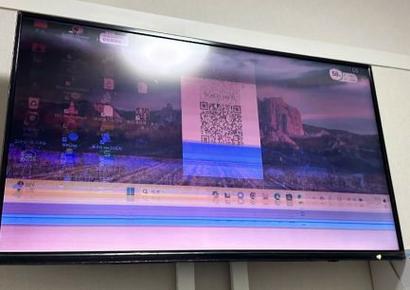 电视机屏幕出现横条纹