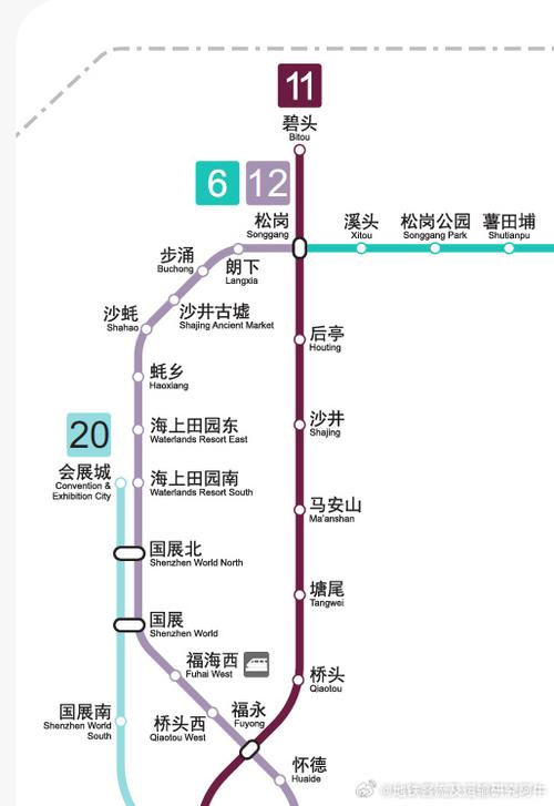 地铁十二号线线路图