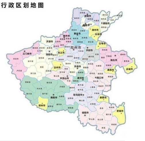 河南省地图