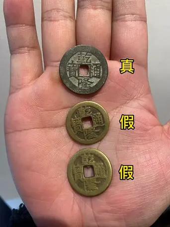 真假铜钱图片对比