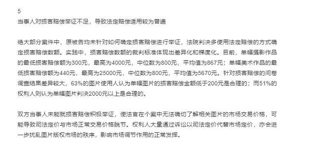 侵权一张图片赔多少钱