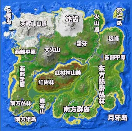 方舟生存进化原版地图