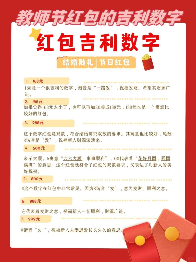 红包发什么数字吉利