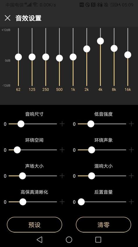 音响均衡器最佳调试图