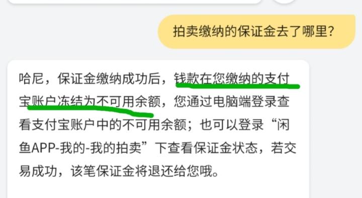 闲鱼交保证金