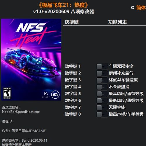 极品飞车21修改器