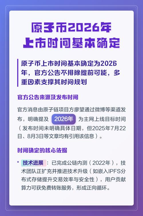 原子币上市倒计时