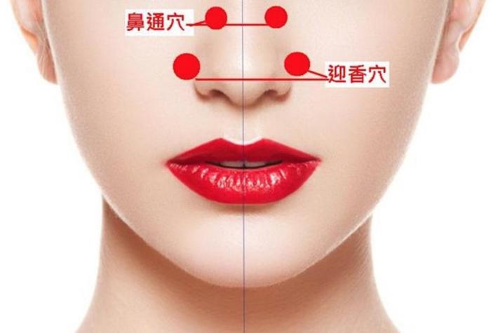 流鼻血按哪个手指