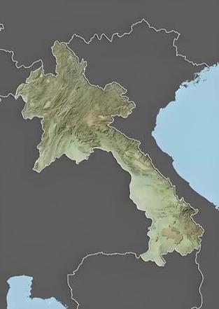 老挝地形图高清全图