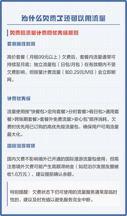 为什么我欠费了还能用流量