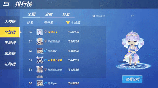 逃跑吧少年个性榜第一名