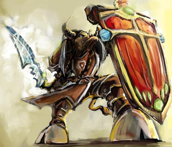 牛头人和兽人战士pvp